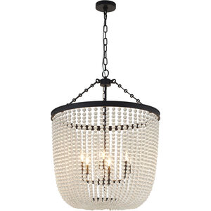 Canada LED 24 inch Satin Black Chandelier Ceiling Light
