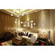 Cavoli 9 Light 79 inch Light Antique Brass and Flat Black Pendant Ceiling Light, Urban Classic