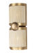 Button Wall Sconce Wall Light in Pearlized Antique Brass And Modern Gold