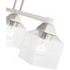Aragon 3 Light 30 inch Brushed Nickel Linear Chandelier Ceiling Light