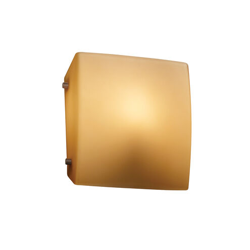 Signature 1 Light 8 inch Brushed Nickel ADA Wall Sconce Wall Light in Almond, Incandescent