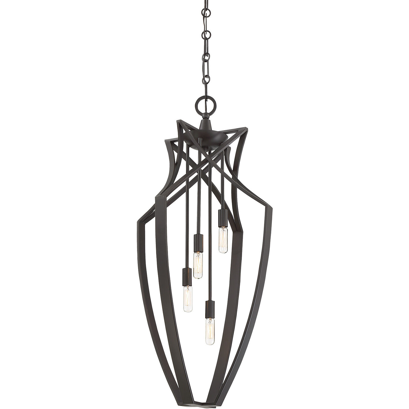 Windsung 4 Light 16 inch English Bronze Pendant Ceiling Light