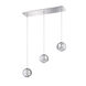 Spumante 3 Light 23.5 inch Chrome Pendant Ceiling Light