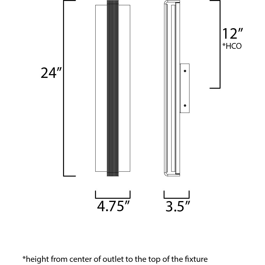 Ripple LED 4.75 inch Polished Chrome Bath Vanity Light Wall Light