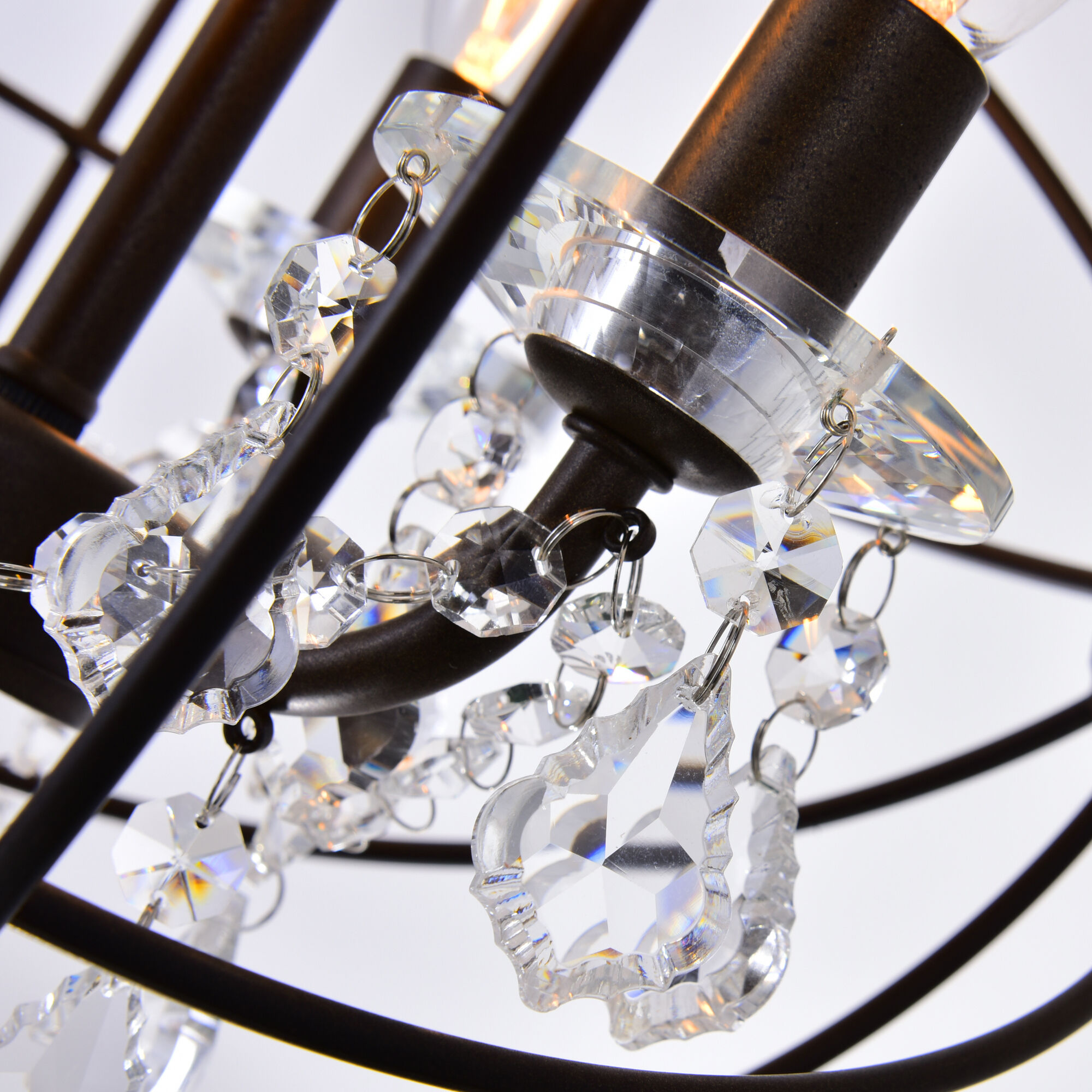 Campechia 3 Light 13 inch Brown Up Mini Chandelier Ceiling Light