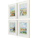 Colors of Spring Green and Blue and Orange and Pink Framed Art