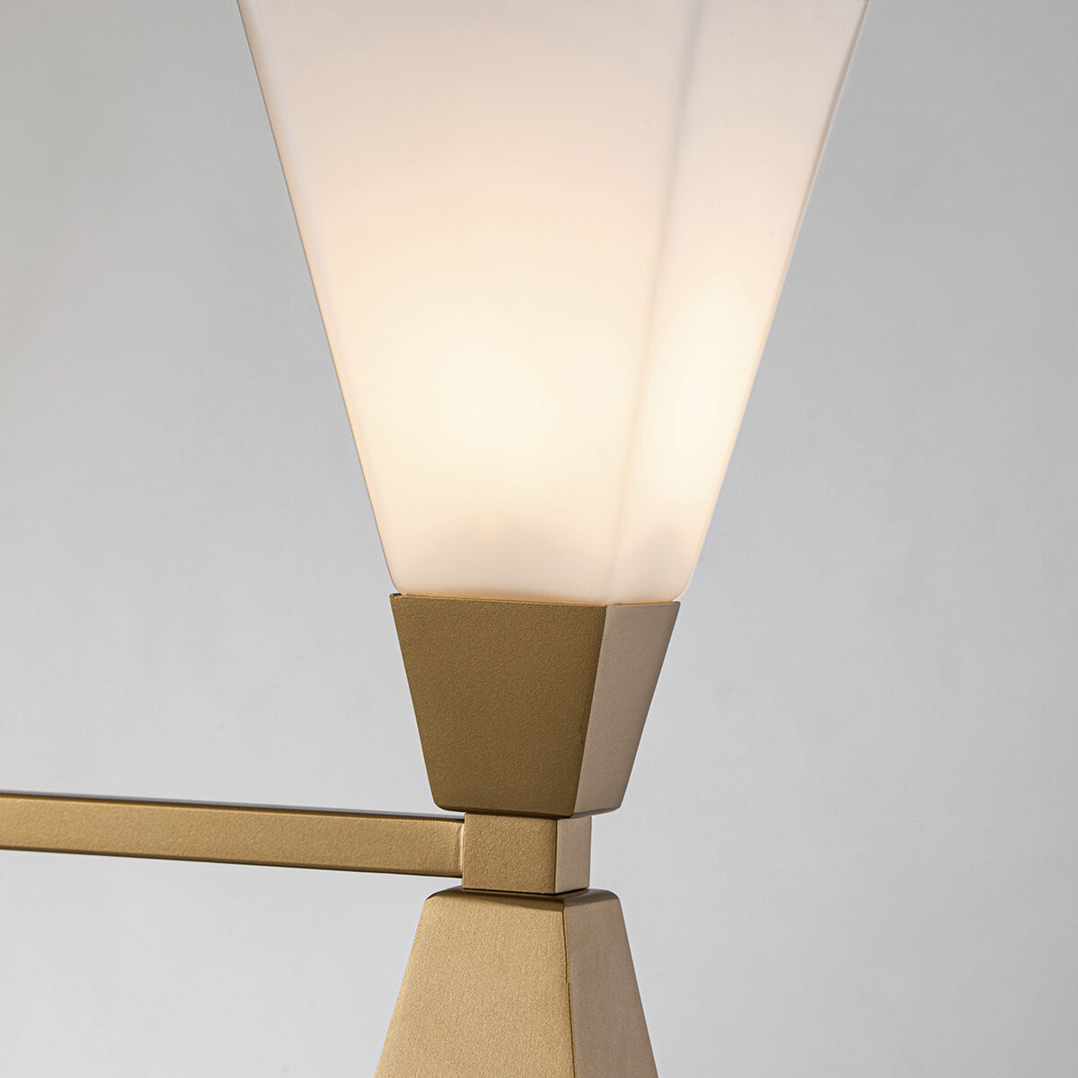 Bowtie 3 Light 22.5 inch Laquered Gold Bath Bar Wall Light