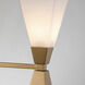 Bowtie 3 Light 22.5 inch Laquered Gold Bath Bar Wall Light