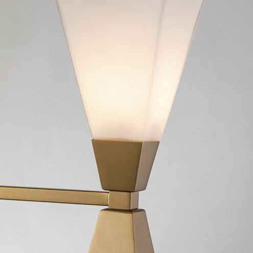 Bowtie 3 Light 22.5 inch Laquered Gold Bath Bar Wall Light
