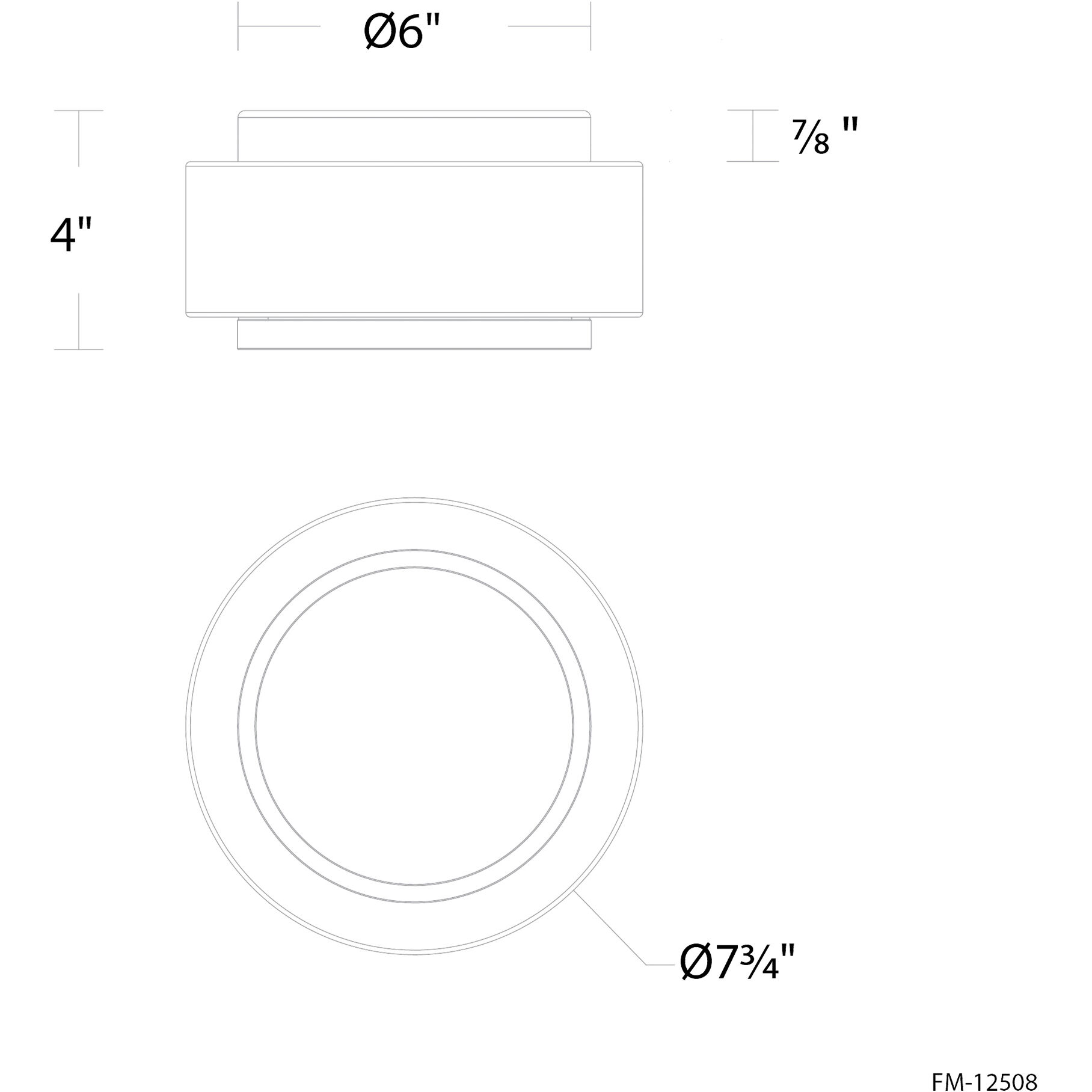 Preston LED 7.8 inch Aged Brass Indoor Ceiling Lighting in 2700K