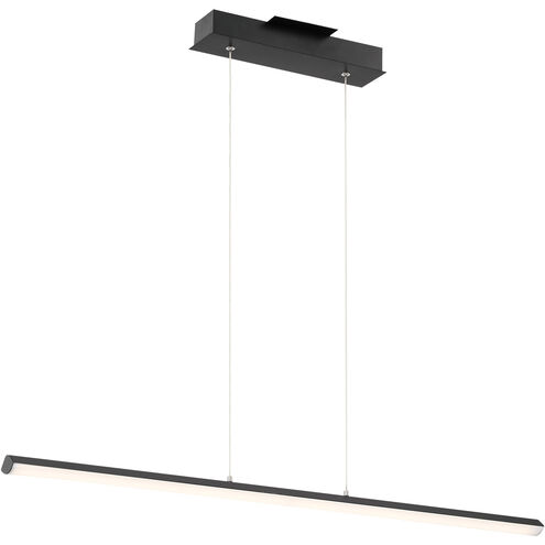Float LED 36 inch Matte Black Pendant Ceiling Light
