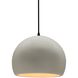 Radiance 1 Light 7 inch Matte White and Matte Black Pendant Ceiling Light