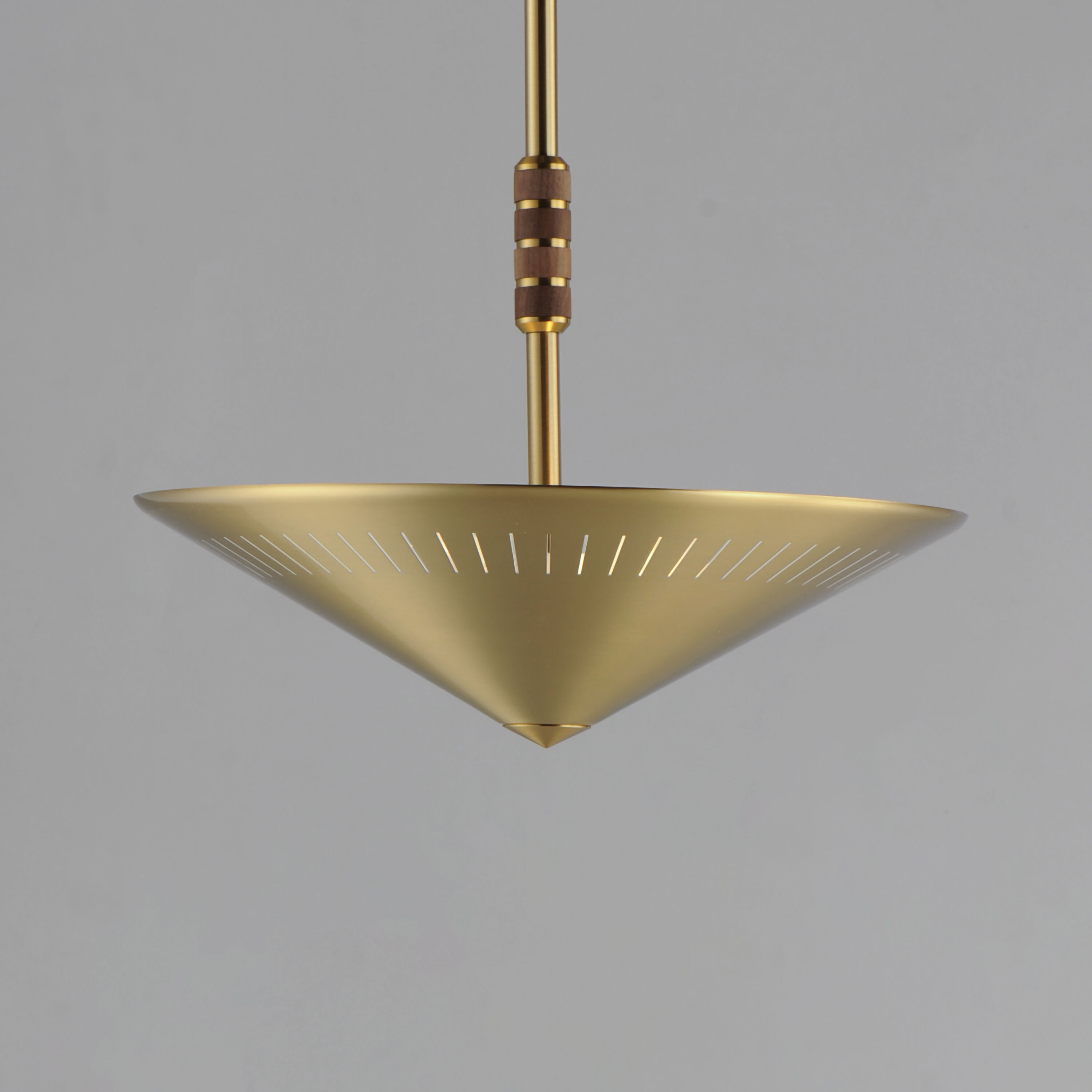 Helsinki 2 Light 16 inch Natural Aged Brass Single Pendant Ceiling Light