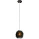 Urchin 1 Light 6.25 inch Black Mini Pendant Ceiling Light