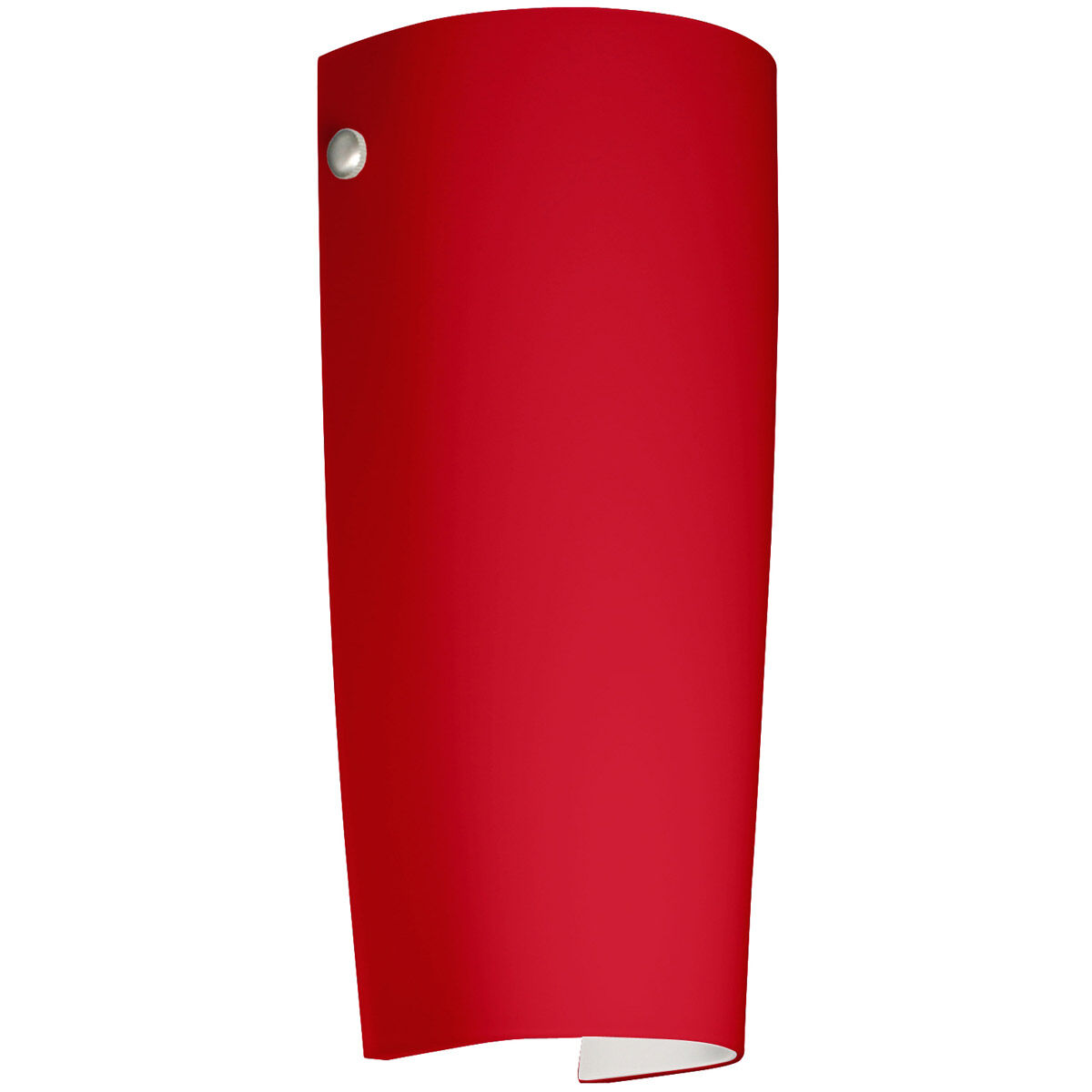 Tomas LED 5 inch Polished Nickel ADA Wall Sconce Wall Light in Ruby Matte Glass