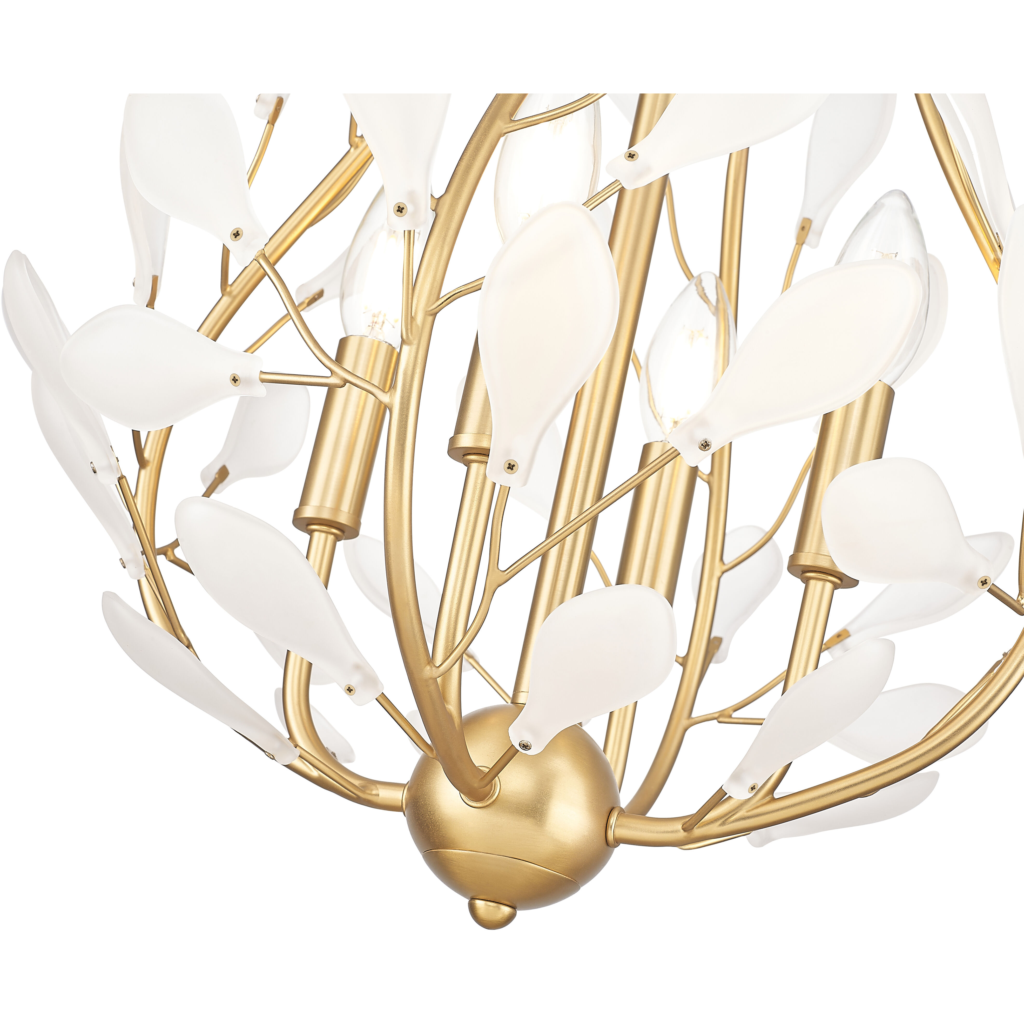 Claudine 4 Light 18 inch Modern Gold Chandelier Ceiling Light