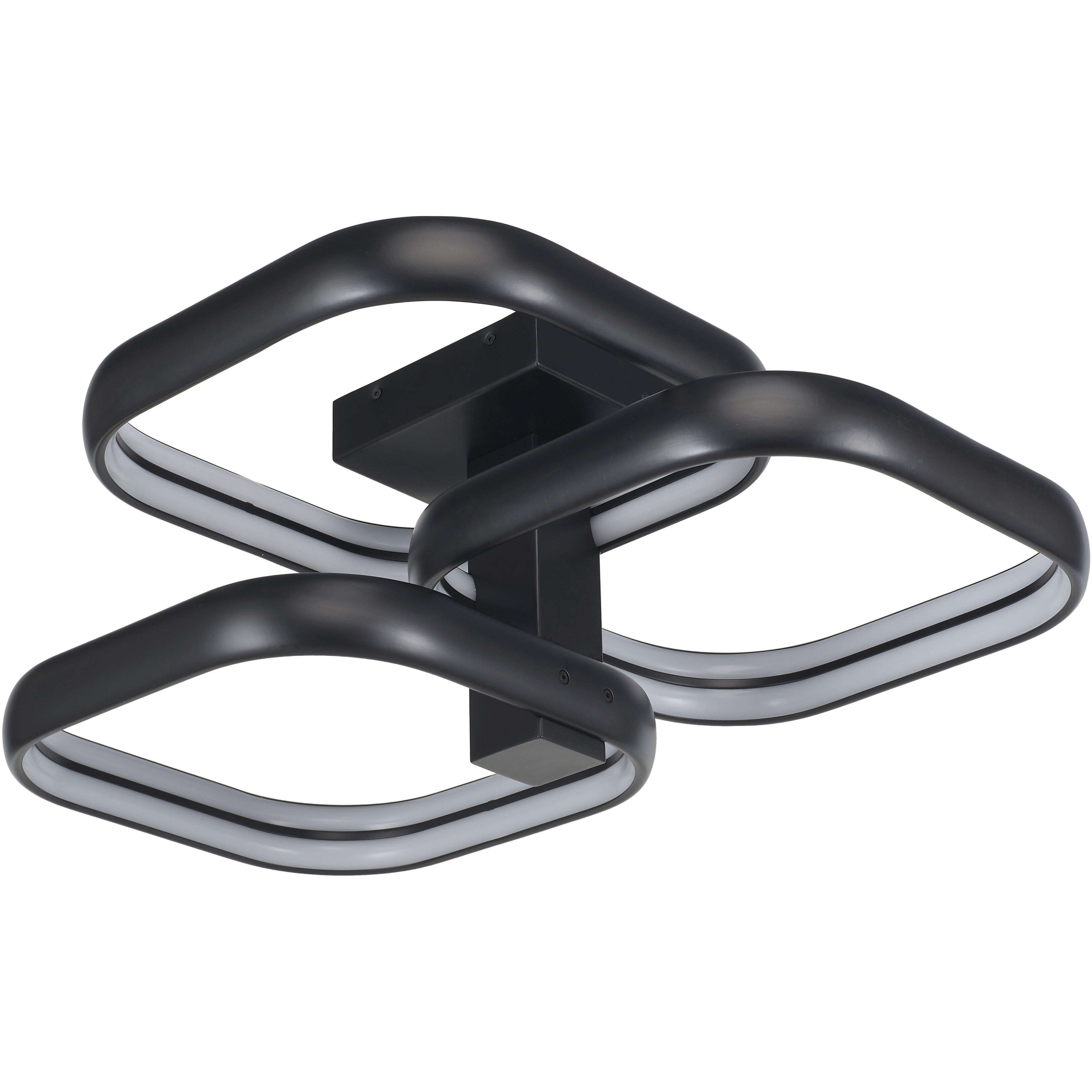 Rave LED 21 inch Matte Black Flush Mount Ceiling Light