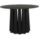 Column 44 X 44 inch Matte Black Dining Table