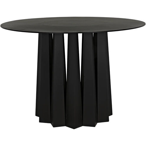 Column 44 X 44 inch Matte Black Dining Table