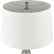 Northcott 28 inch 150 watt Green with Brushed Steel Table Lamp Portable Light