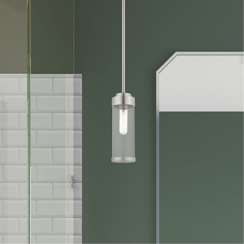 Hillcrest 1 Light 5 inch Brushed Nickel Mini Pendant Ceiling Light