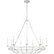 C&M by Chapman & Myers Brighton 9 Light 41.5 inch Aged Pewter Chandelier Ceiling Light