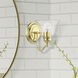 Moreland 1 Light 6 inch Polished Brass Vanity Sconce Wall Light