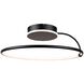 Halo LED 16 inch Black Semi-Flush Mount Ceiling Light