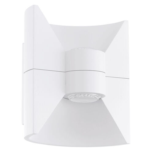 Redondo LED 7 inch White Outdoor Wall Light