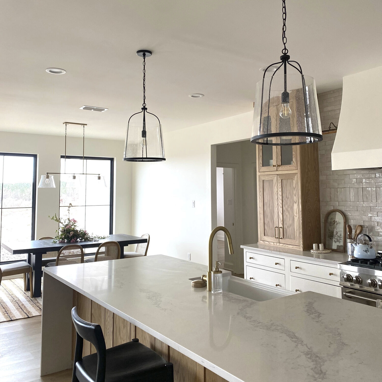 Madison 1 Light 14 inch Matte Black Pendant Ceiling Light