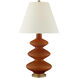 Christopher Spitzmiller Smith 29.25 inch 100 watt Cinnabar Table Lamp Portable Light in Natural Percale, Medium