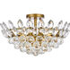 Emilia 5 Light 18 inch Brass Flush Mount Ceiling Light