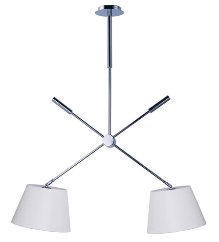 Hotel LED 13.75 inch Polished Chrome Single Pendant Ceiling Light