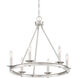 Middleton 6 Light 25 inch Satin Nickel Chandelier Ceiling Light, Essentials