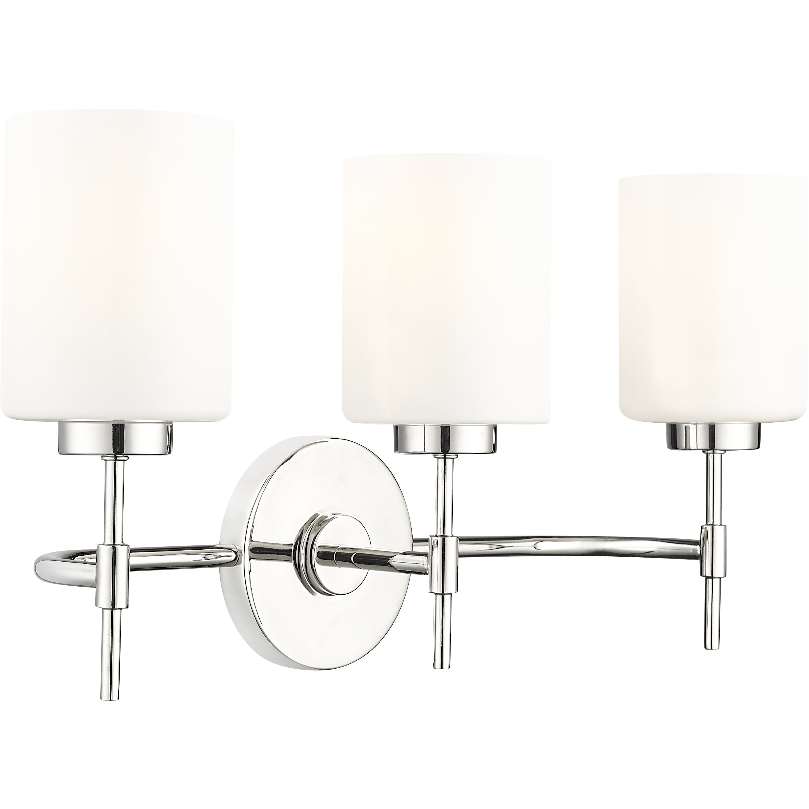 Keylee 3 Light 22 inch Polished Nickel Bathroom Vanity Light Wall Light