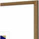 Abstract Collection Antique Gold Wood With Embossed Weave Pattern Framed Art