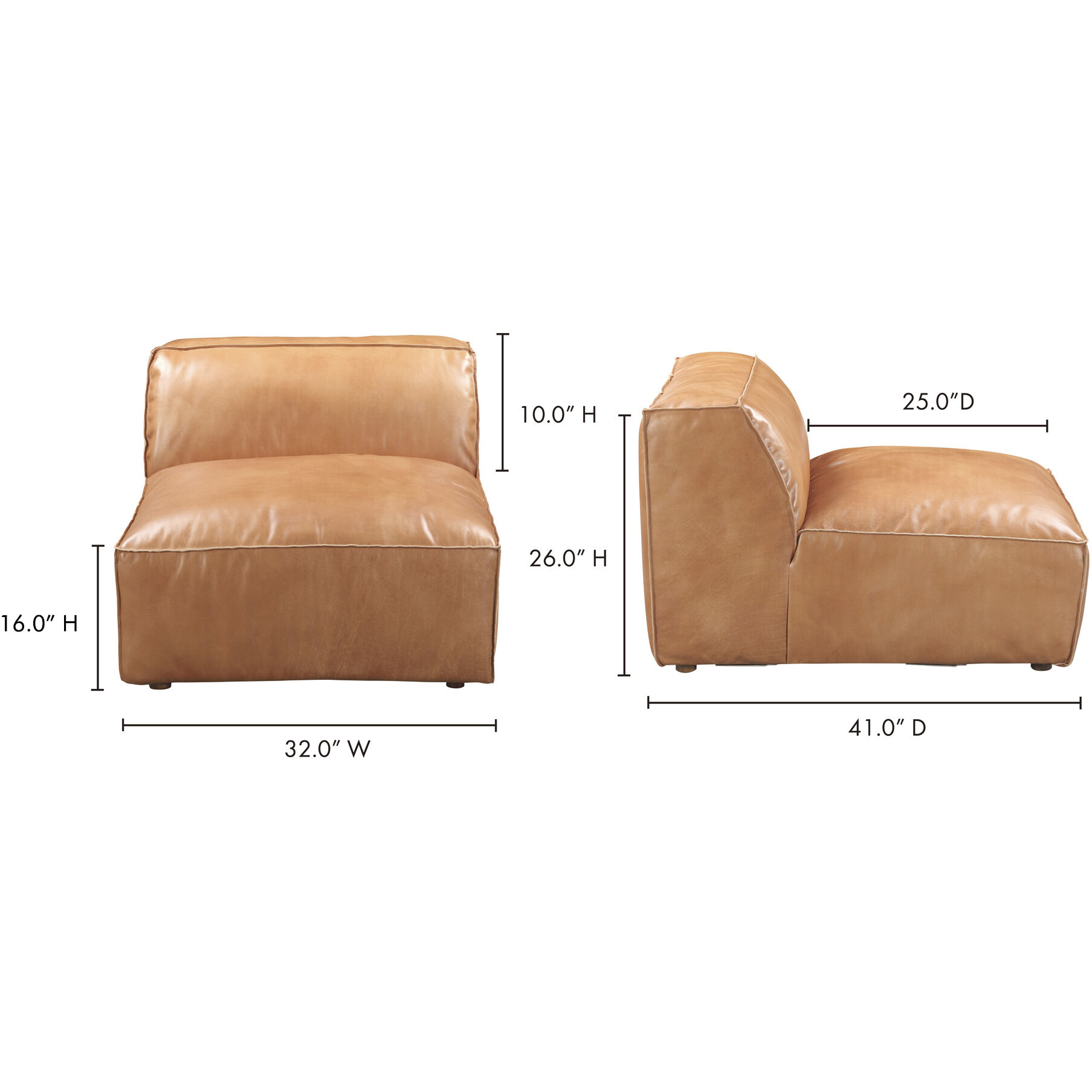 Luxe Brown Slipper Chair