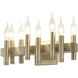 Collette 8 Light 16 inch Antique Brass Bath Vanity Light Wall Light in Brushed Brass