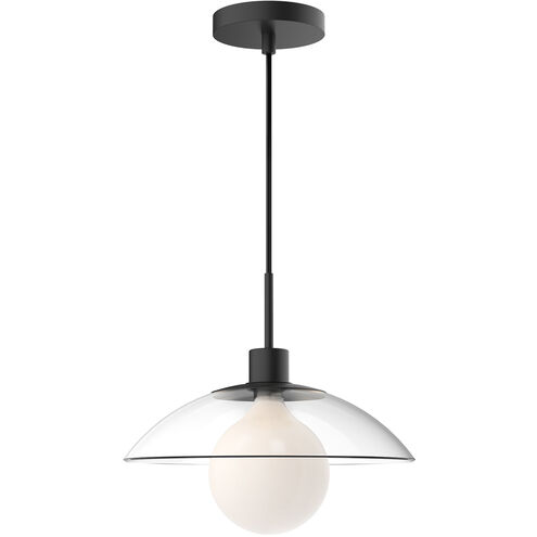 Alora Mood Francesca 1 Light 11.88 inch Matte Black Pendant Ceiling Light