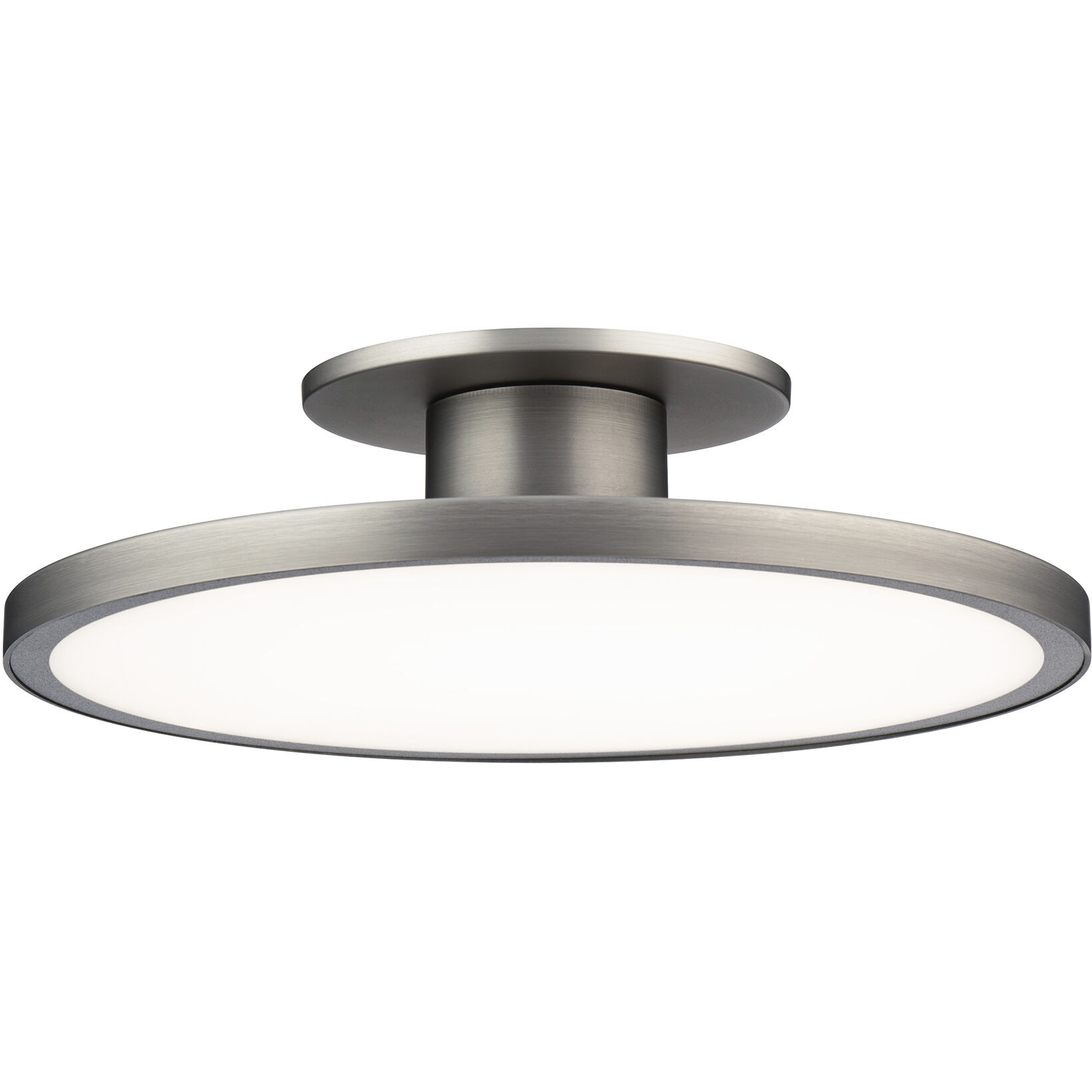 Twist-N-Lite LED 11 inch Brushed Nickel Semi-Flush Mount Ceiling Light, WAC Limited