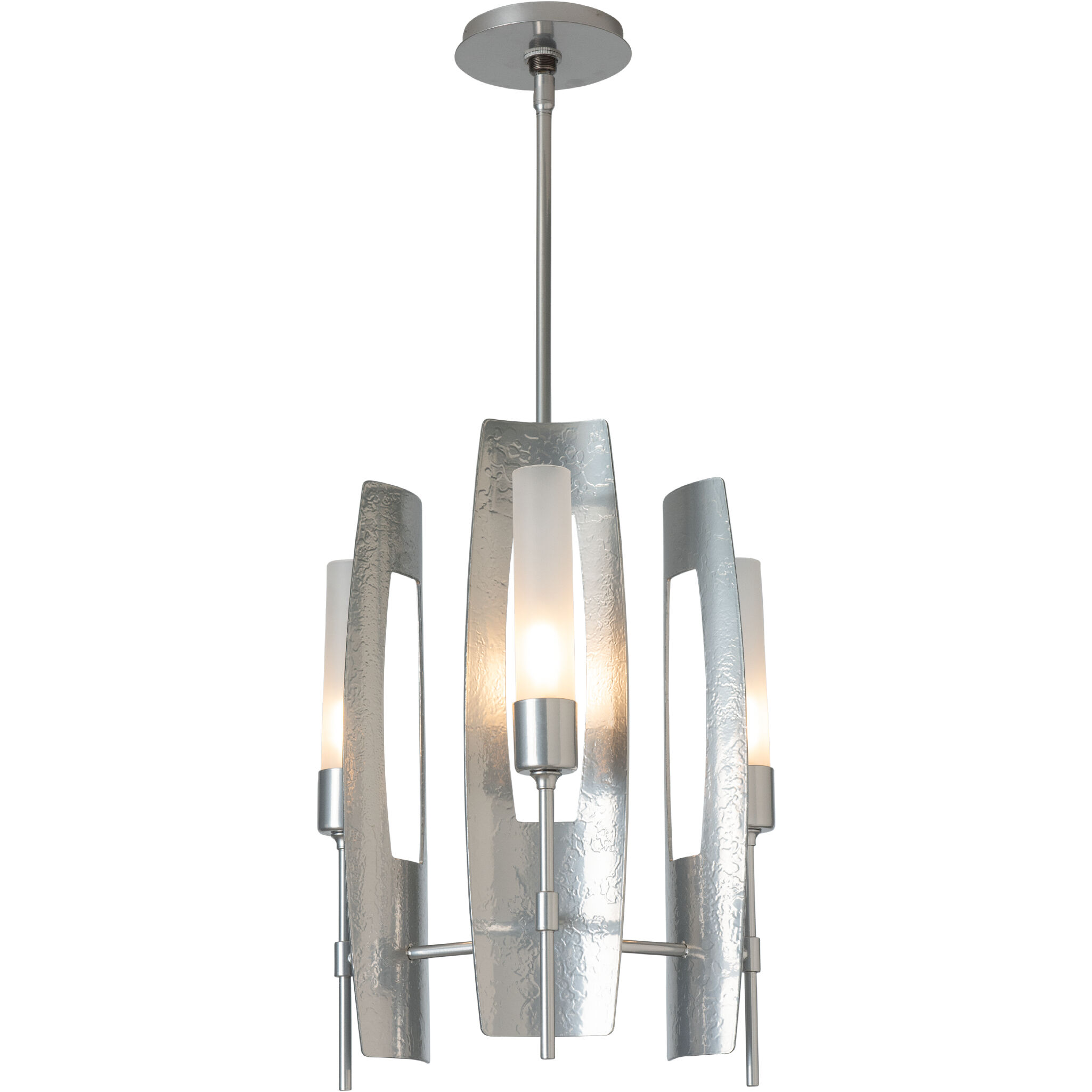 Passage 3 Light 16 inch Sterling Pendant Ceiling Light in Frosted