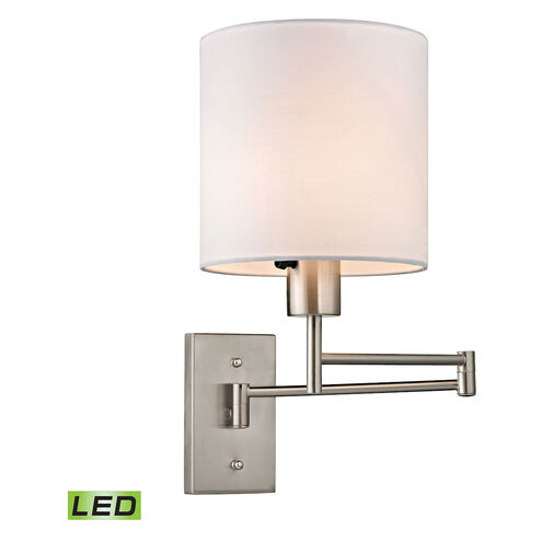 Hilltown LED 7 inch Brushed Nickel Sconce Wall Light
