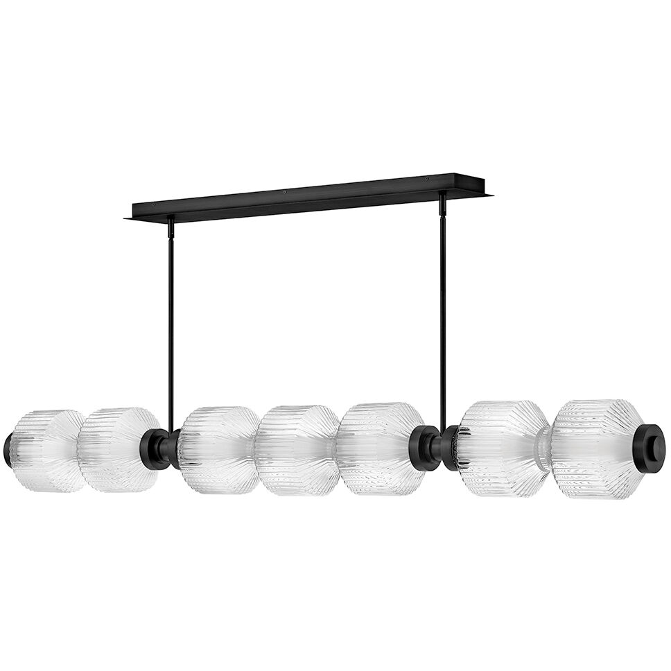 Reign LED 69.25 inch Black Linear Pendant Ceiling Light
