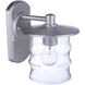 Canon Outdoor Wall Mount in Satin Aluminum, Small