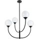 Nyomi 4 Light 30 inch Black Chandelier Ceiling Light