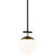 Alluria 1 Light 6 inch Weathered Black W/Autumn Gold Mini Pendant Ceiling Light