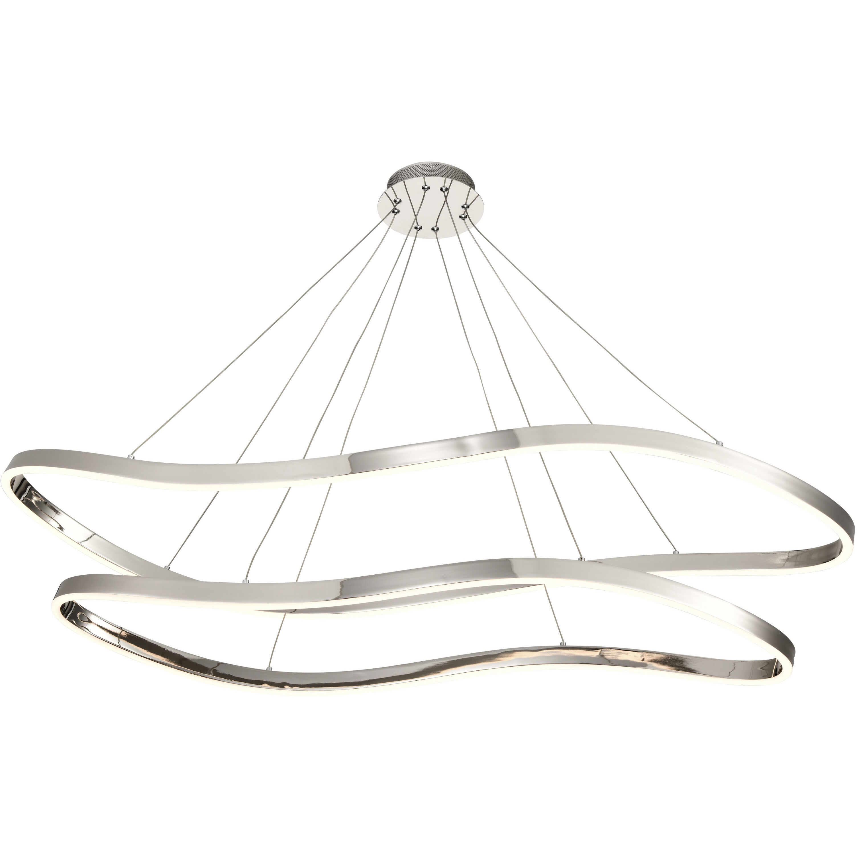 Sylas LED 20.1 inch Polished Nickel Pendant Ceiling Light