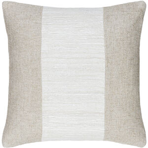 Loomed Luxe 22 X 22 inch Off-White / Light Silver / Ash / Metallic - Silver / Slate Accent Pillow