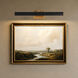 Gemma 25 watt 21 inch Vintage Brass Picture Light Wall Light in Matte Black