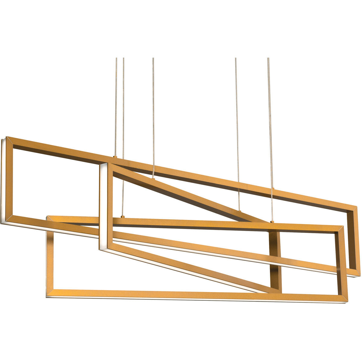 Cole LED 39 inch Gold Linear Pendant Ceiling Light